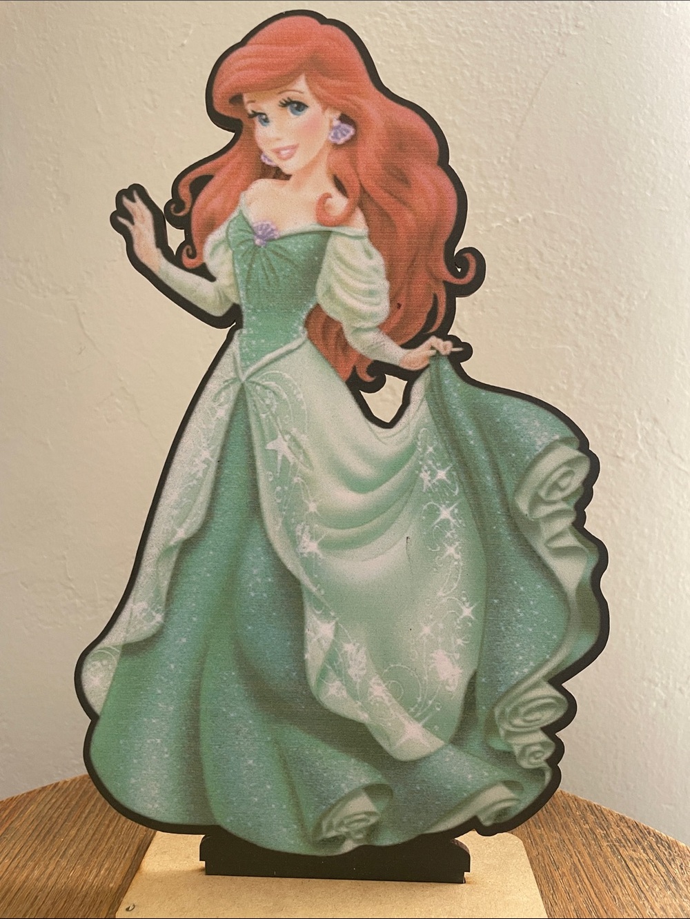 Little mermaid princess cut out 10 inches
